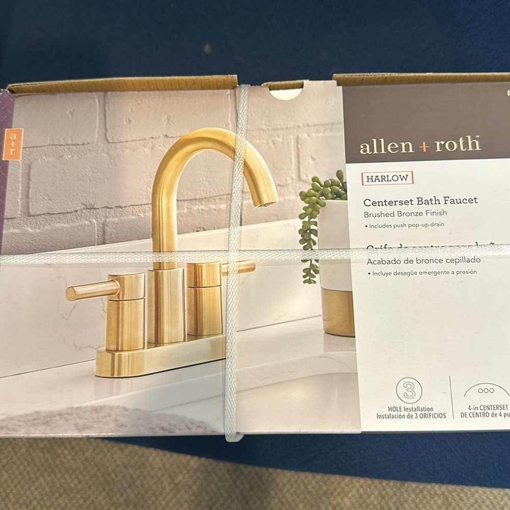 Brushed bronze faucet